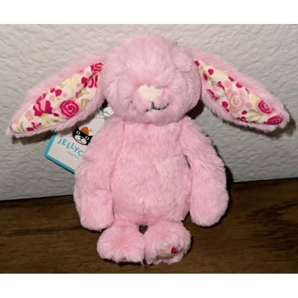 Jellycat Blushkin Bunny Plush Keychain Bag Charm AUTHENTIC w Dust Bag SAME DAY